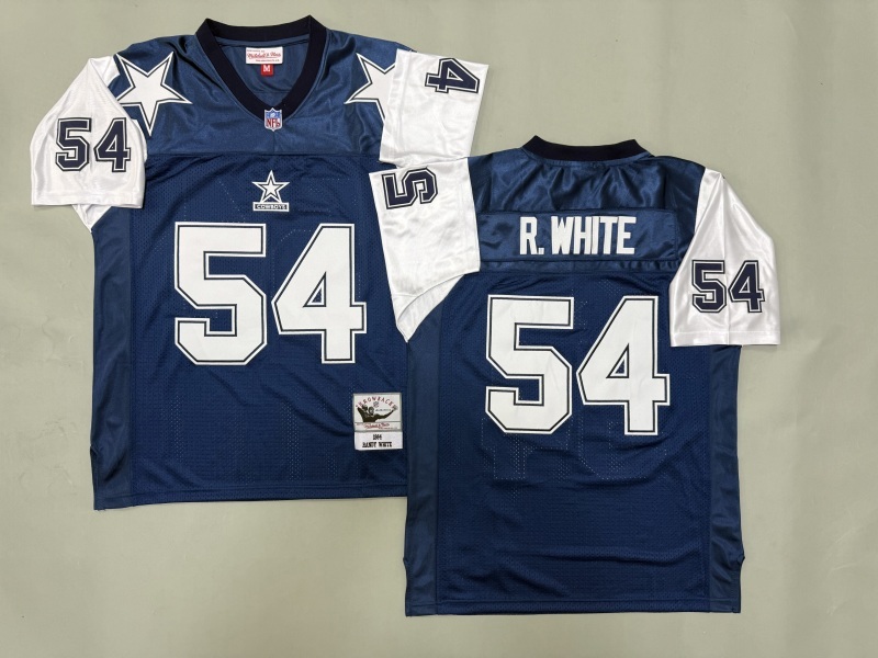 Men 2025 Nike Dallas Cowboys #54 R.White Blue Throwback Limited NFL Jersey 001->dallas cowboys->NFL Jersey